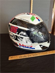 Signed racing helmet number 186- see pictures