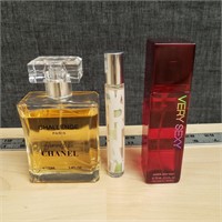 Lot of 3 Women's Perfume Chanel,Very Sexy,