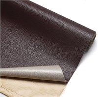 Self-Adhesive faux Leather Repair Brown