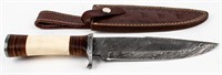 Knife Hand Made Custom W/Damascus Blade
