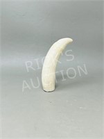 antique whale tooth - approx 4" h