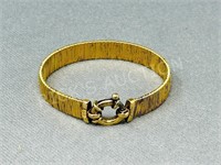 sterling & gold plate bracelet