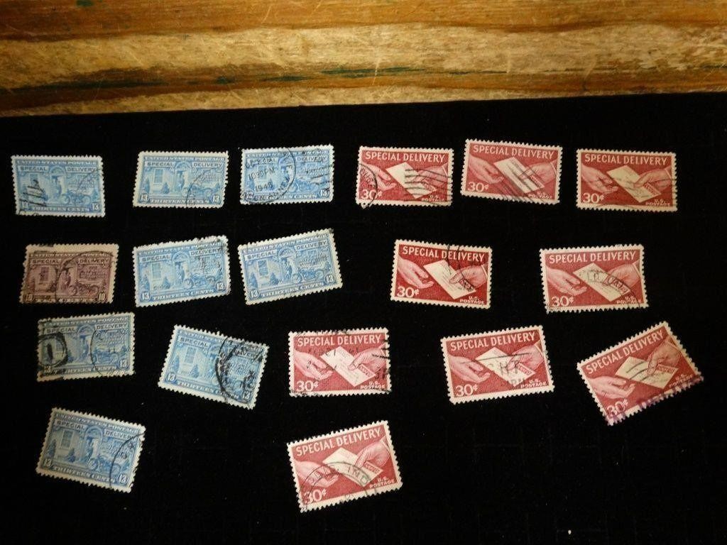Mixed Lot U.S. Special Delivery Postage Stamps