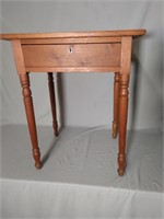 Early One Drawer Cherry Table