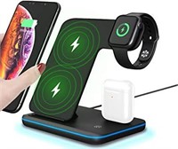 NEW - 3 in 1 Wireless Charger,15W/10W Qi Fast