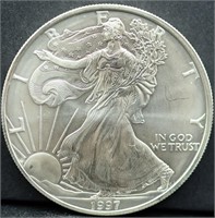 1997 silver eagle coin