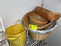 Group of wicker baskets