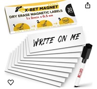 Dry Erase Magnetic Labels - Reusable Sticky Notes