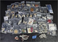 LARGE LOT OF BROOCHES AND MORE