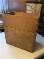 Primitive wood shipping box