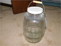 Vintage 14" Glass Barrel