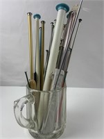Collection of knitting needles