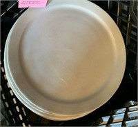 Large lot of 22 Plates, White China 10.25"