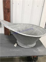 Galvanize wash tub