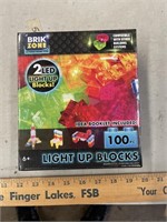 Brick zone light up blocks