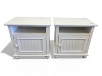 2 Wooden Side Cabinets