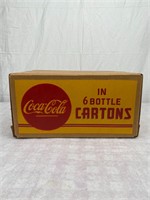 Vtg NOS Coca-Cola 6 Bottle Cartons Wax Case