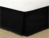 New black Mainstays Solid Bed Skirt, 1 pc twin