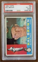 HAL BROWN 1960 TOPPS PSA 6