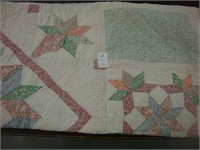 Old patchwork quilt.