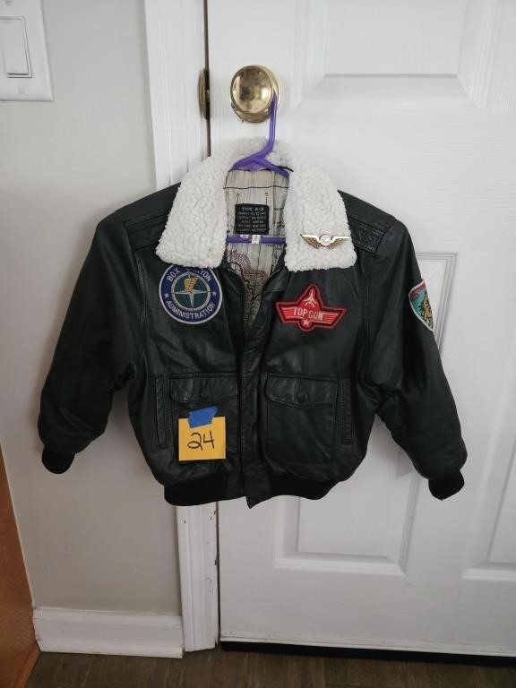 USAF A-2 Junior  leather Bomber size 13