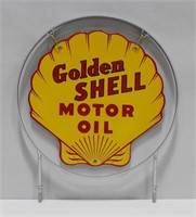 GOLDEN SHELL MOTOR OIL WITH HANGING FRAME