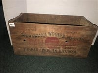 Wooden advertisement box