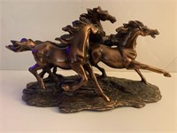 Running Horse’s Statue, 7.5in Tall X 14in Resin