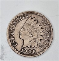 1906 Full Liberty Indian Head Cent