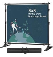 HEAVY DUTY BACKDROP BANNER STAND 8 X 8FT -