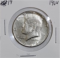 1964 90% Silver Kennedy Half Dollar