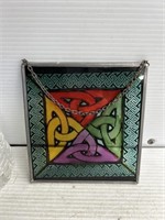 Stained glass wall decoration