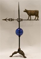 Early Bull Weather Vane & Lightning Rod Display