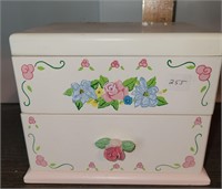 Wood Rose Jewelry Chest