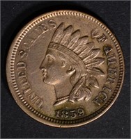 1859 INDIAN CENT, XF
