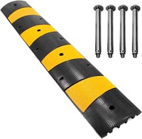6ft Rubber Speed Bumps  2 Channel  1 Pack
