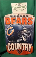 Chicago Bears Country Wood Sign 11x17