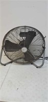Large fan works but blade hits cage