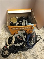 Box of Computer Cables, Mouse, Electronic