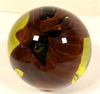 4" glass paper weight