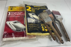 Paint Brushes & Shop Vac Bags