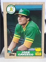 1987 Topps Baseball Card #620 Jose Canseco
