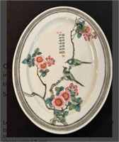 Old and big Chinese family rose plate in good conm