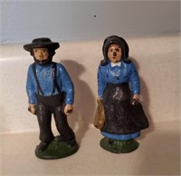 Cast Iron Amish Figurines