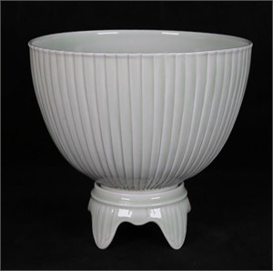 Cliff Lee Celadon Pedestal Bowl