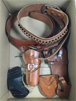 Leather Holsters & Cartridge Belt