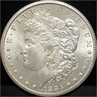 1883-CC Morgan Silver Dollar BU Carson City