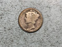 1921D Mercury dime