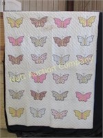 Antique Quilt - butterfly pattern