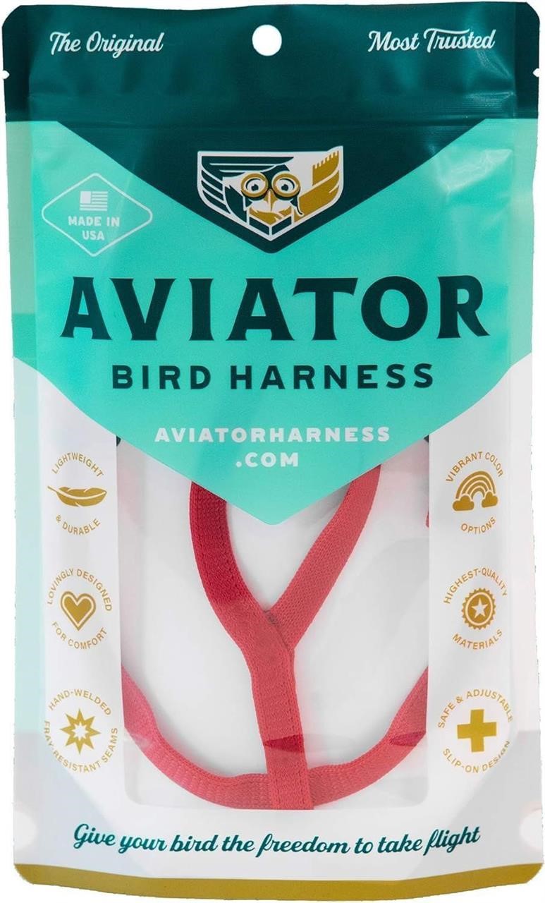 NEW $47 The AVIATOR Pet Bird Harness and Leash